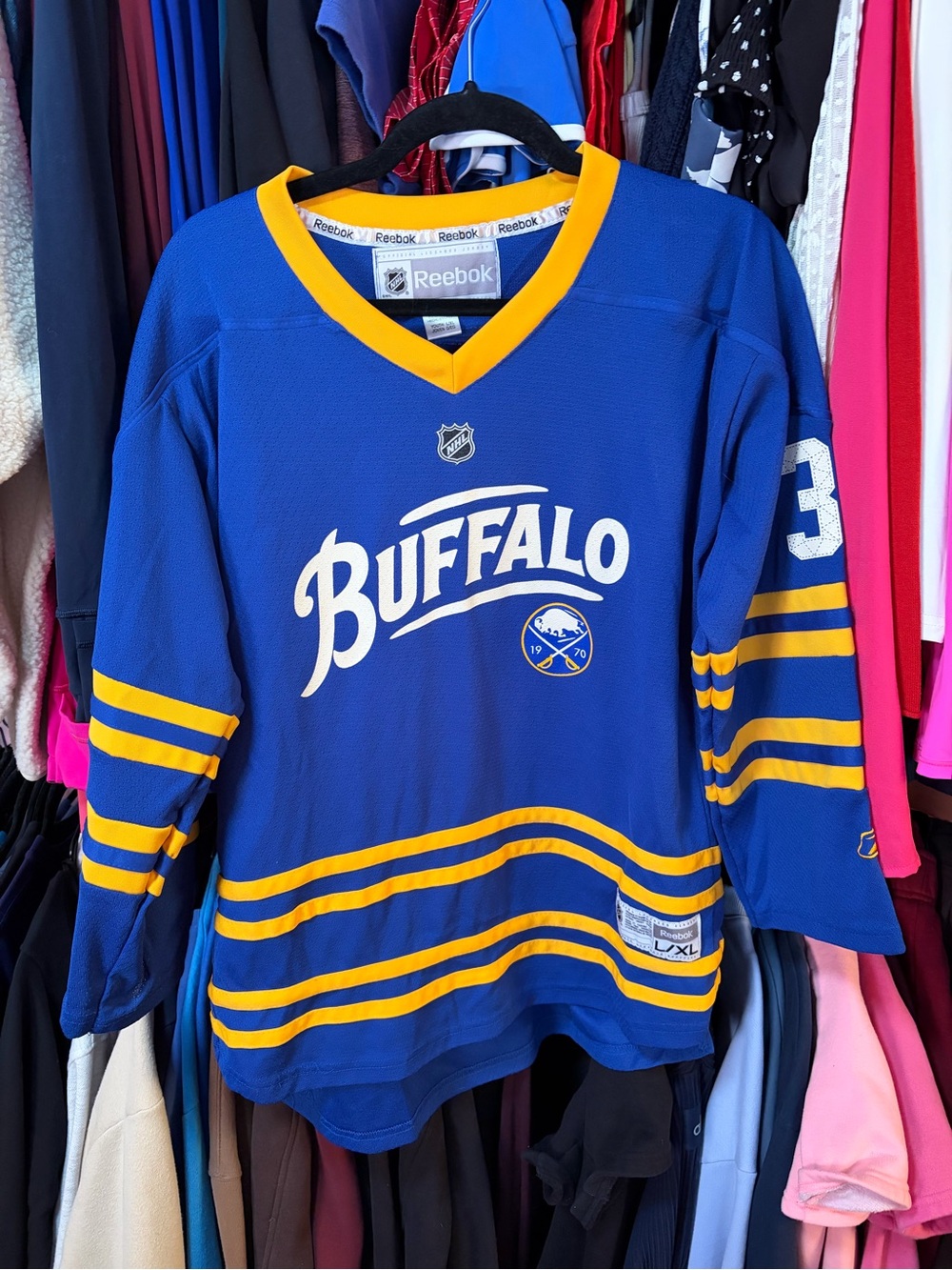 Reebok Sabres Miller Kids Hockey Jersey